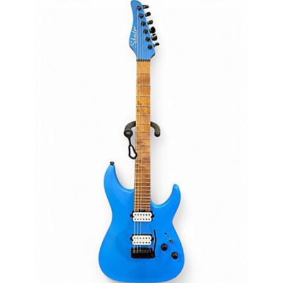Used Schecter Guitar Research AARON MARSHALL SATION ROYAL SAPHIRE Solid Body Electric Guitar