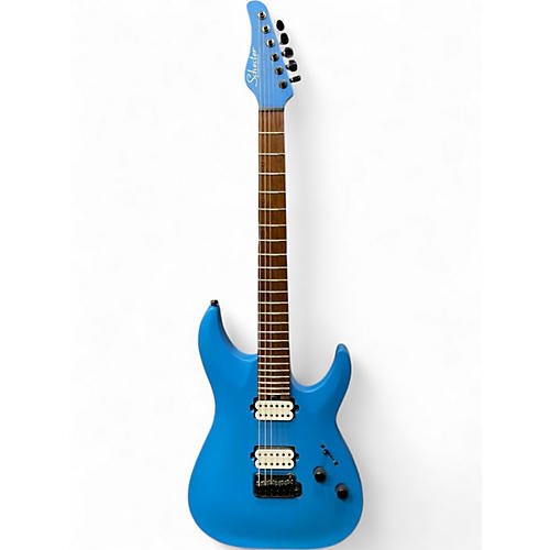 Used Schecter Guitar Research AM-6 TREM ROYAL SAPPHIRE Solid Body Electric Guitar ROYAL SAPPHIRE