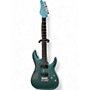 Used Schecter Guitar Research AM6 Blue Solid Body Electric Guitar Blue