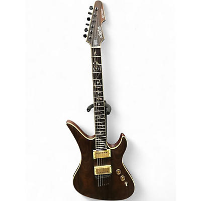 Used Schecter Guitar Research AVENGER EXOTIC ZIRICOTE Natural Solid Body Electric Guitar