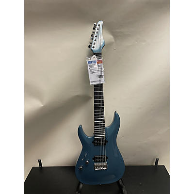 Schecter Guitar Research Used Schecter Guitar Research Aaron Marshall AM-7 7-String Left Handed Cobalt Slate Electric Guitar