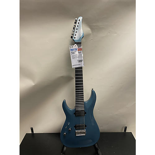 Schecter Guitar Research Used Schecter Guitar Research Aaron Marshall AM-7 7-String Left Handed Cobalt Slate Electric Guitar Cobalt Slate