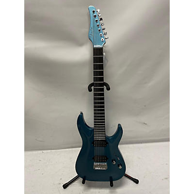 Schecter Guitar Research Used Schecter Guitar Research Aaron Marshall AM-7 Cobalt Slate Solid Body Electric Guitar