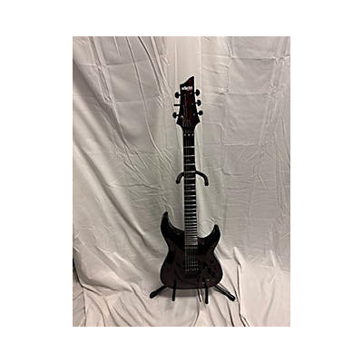 Schecter Guitar Research Used Schecter Guitar Research Apoc SILVER MOUNTAIN BLOOD MOON Solid Body Electric Guitar