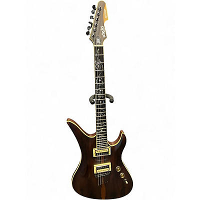 Used Schecter Guitar Research Avenger EXOTIC Mahogany Solid Body Electric Guitar