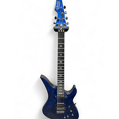 Used Schecter Guitar Research Avenger FR S Apocalypse Blue Reign Solid Body Electric Guitar