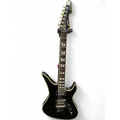 Used Schecter Guitar Research Avenger Standard Black Solid Body Electric Guitar