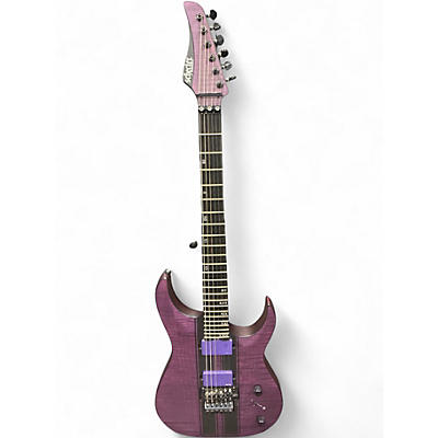 Used Schecter Guitar Research  BANSHEE GT FR-6 Trans Purple Solid Body Electric Guitar