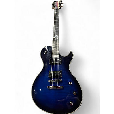Used Schecter Guitar Research BLACKJACK SLS Blue to Black Fade Solid Body Electric Guitar