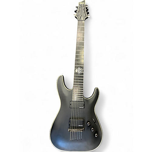 Used Schecter Guitar Research BLACKJACK SLS C-7 P Hell's Gate Satin Black Solid Body Electric Guitar Satin Black
