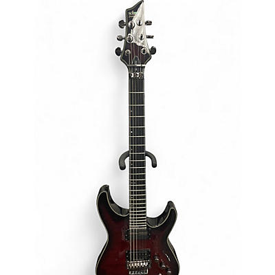 Used Schecter Guitar Research BLACKJACK SLS FR RED Solid Body Electric Guitar