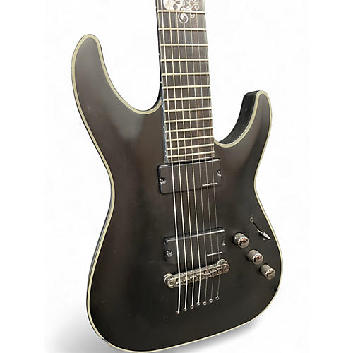 Used Schecter Guitar Research BLACKJACK SLS7 HELLS GATE Satin Black Solid Body Electric Guitar Satin Black