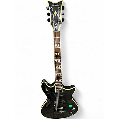 Used Schecter Guitar Research BLACKOUT CUSTOM BLACK MAMMOTH TOOTH Solid Body Electric Guitar