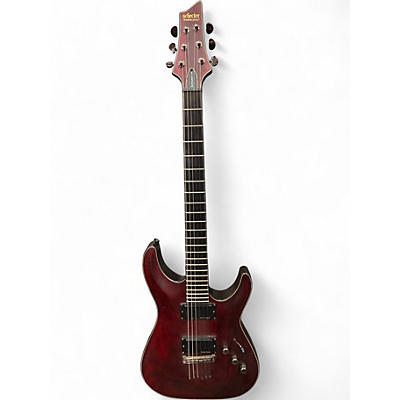 Used Schecter Guitar Research BLCKJACK ATX Wine Red Solid Body Electric Guitar