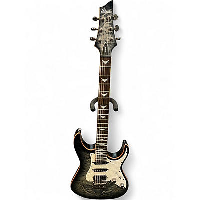 Used Schecter Guitar Research Banshee Extreme Charcoal Burst Solid Body Electric Guitar