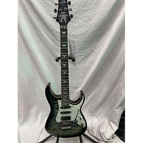 Schecter Guitar Research Used Schecter Guitar Research Banshee Extreme FR Charcoal Burst Solid Body Electric Guitar Charcoal Burst