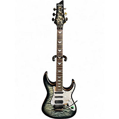Used Schecter Guitar Research Banshee Extreme FR Charcoal Burst Solid Body Electric Guitar