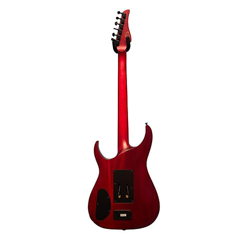 Schecter Guitar Research Used Schecter Guitar Research Banshee FR-6 Satin Transparent Red Solid Body Electric Guitar Satin Transparent Red