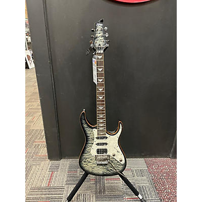 Schecter Guitar Research Used Schecter Guitar Research Banshee GREEN QUILT Solid Body Electric Guitar