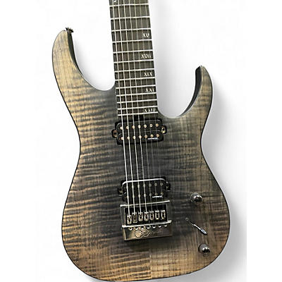 Used Schecter Guitar Research Banshee Mach-7 Evertune fallout burst Solid Body Electric Guitar