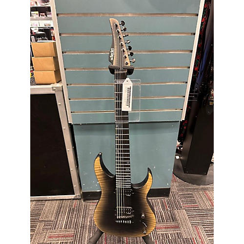 Schecter Guitar Research Used Schecter Guitar Research Banshee Mach 7 Fallout Burst Solid Body Electric Guitar Fallout Burst