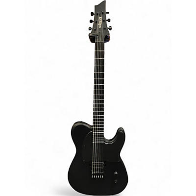 Used Schecter Guitar Research Black Ops 6 Satin Black Solid Body Electric Guitar
