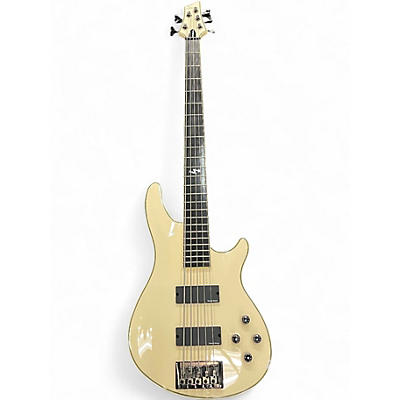 Used Schecter Guitar Research Blackjack ATX C-5 White Electric Bass Guitar