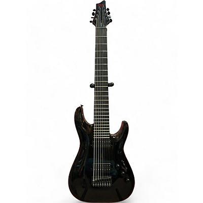 Schecter Guitar Research Used Schecter Guitar Research Blackjack ATX C8 BLACK/RED ACCENTS Solid Body Electric Guitar