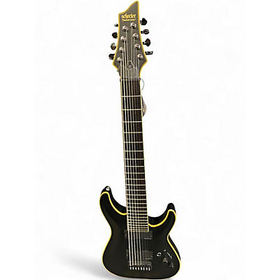 Used Schecter Guitar Research Blackjack ATX C8 Black Solid Body Electric Guitar