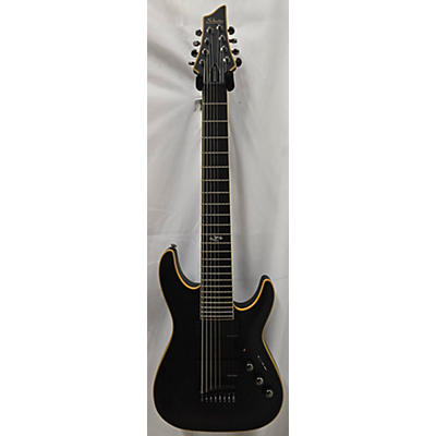 Schecter Guitar Research Used Schecter Guitar Research Blackjack ATX C8 Satin Black Solid Body Electric Guitar