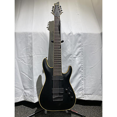 Schecter Guitar Research Used Schecter Guitar Research Blackjack ATX C8 Satin Black Solid Body Electric Guitar