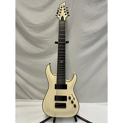 Schecter Guitar Research Used Schecter Guitar Research Blackjack ATX C8 White Solid Body Electric Guitar