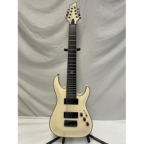 Schecter Guitar Research Used Schecter Guitar Research Blackjack ATX C8 White Solid Body Electric Guitar White