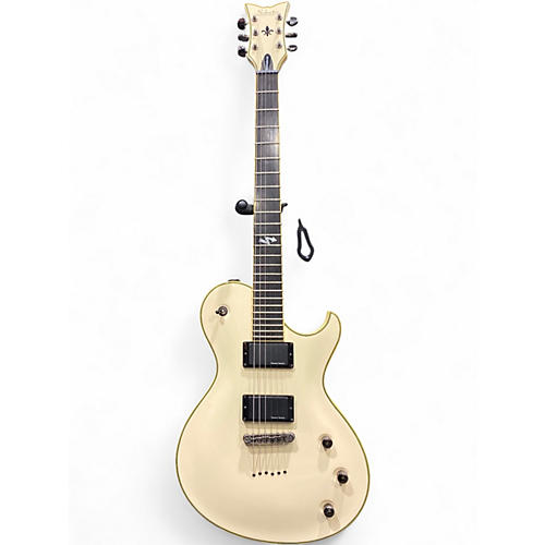 Used Schecter Guitar Research Blackjack ATX Solo 6 Vintage White Solid Body Electric Guitar Vintage White