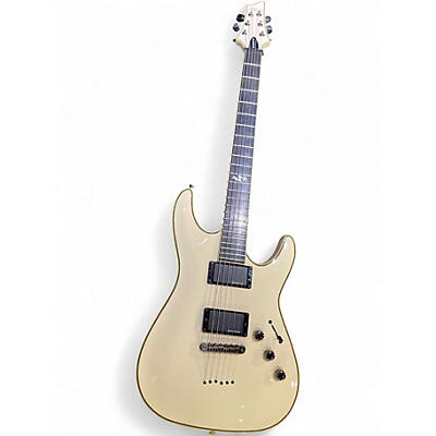 Used Schecter Guitar Research Blackjack ATX White Solid Body Electric Guitar