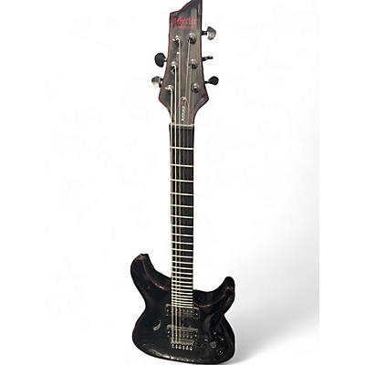 Used Schecter Guitar Research Blackjack C1 BLACK AND RED Solid Body Electric Guitar