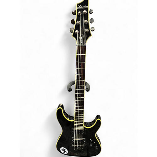 Used Schecter Guitar Research Blackjack C1 Black Solid Body Electric Guitar Black