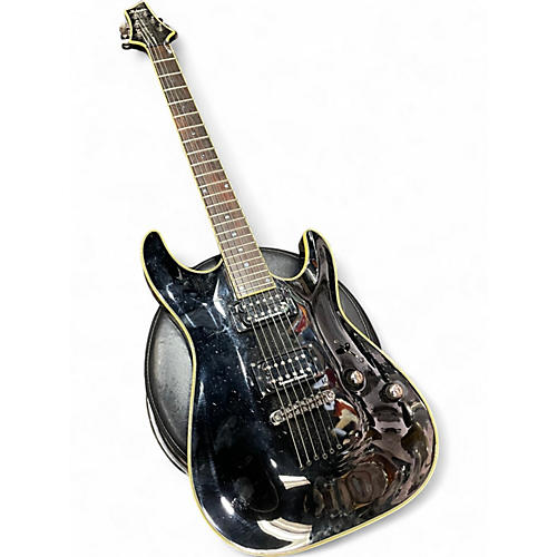 Used Schecter Guitar Research Blackjack C1 Black Solid Body Electric Guitar Black