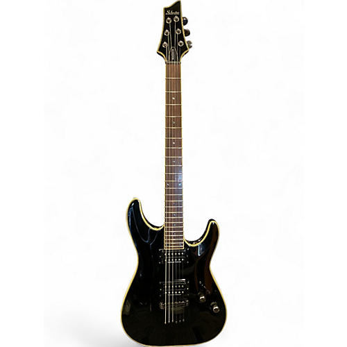 Used Schecter Guitar Research Blackjack C1 EX Black Solid Body Electric Guitar Black
