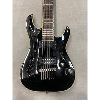 Schecter Guitar Research Used Schecter Guitar Research Blackjack C7 Black Solid Body Electric Guitar