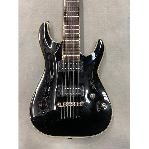 Schecter Guitar Research Used Schecter Guitar Research Blackjack C7 Black Solid Body Electric Guitar Black