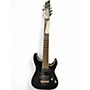Used Schecter Guitar Research Blackjack C7 Black Solid Body Electric Guitar Black