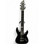 Used Schecter Guitar Research Blackjack C7 Black Solid Body Electric Guitar Black