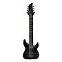 Used Schecter Guitar Research Blackjack C8 Black with red trim Solid Body Electric Guitar Black with red trim