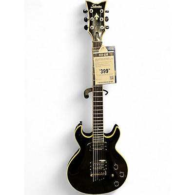 Used Schecter Guitar Research Blackjack S1 Black Solid Body Electric Guitar