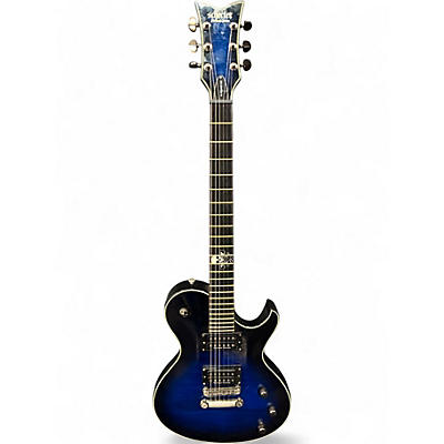 Used Schecter Guitar Research Blackjack SLS Blue Burst Solid Body Electric Guitar