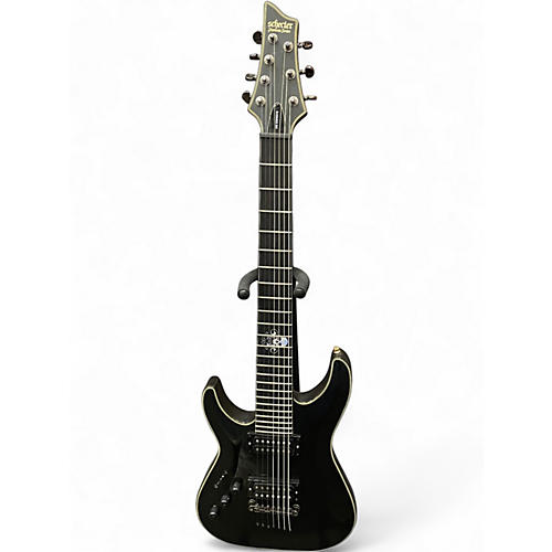 Used Schecter Guitar Research Blackjack SLS Satin Black Electric Guitar Satin Black