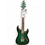 Used Schecter Guitar Research C-1 Diamond Special Edition Trans Green Solid Body Electric Guitar Trans Green