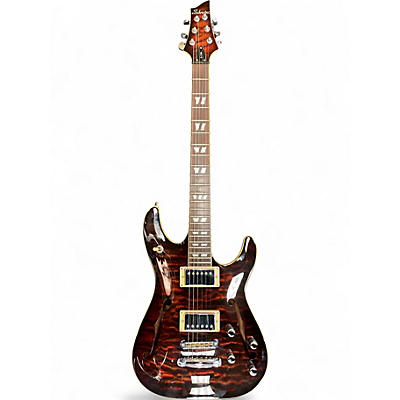 Used Schecter Guitar Research C-1 E/A Trans Red Hollow Body Electric Guitar