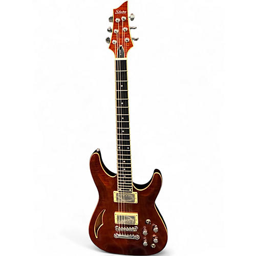 Used Schecter Guitar Research C-1 EA Classic Cat's Eye Hollow Body Electric Guitar Cat's Eye